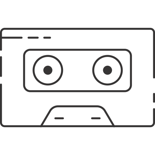 Cassette tape, tape icon